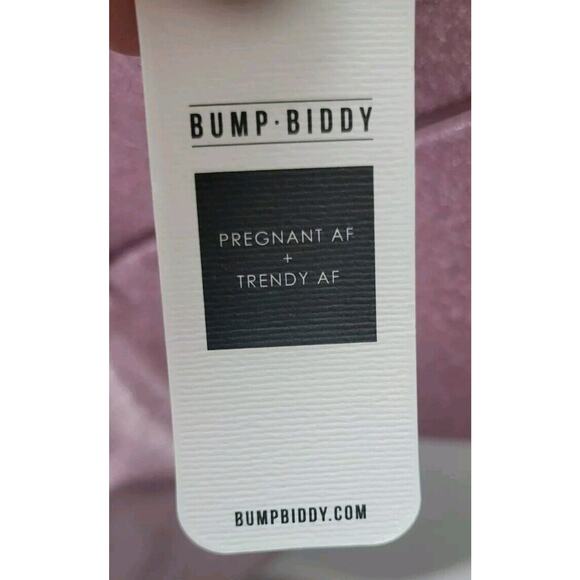 Bump Biddy Maternity Formal Dress Gown Womans Sz. S Fades Pink to Silver New - Picture 4 of 15